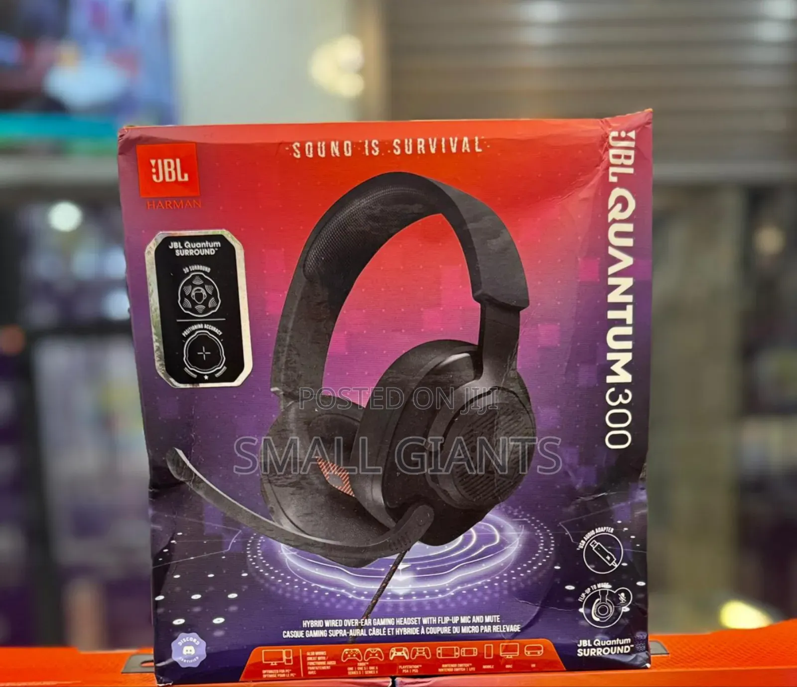 JBL Quantum 300 Wired Over Ear Headset