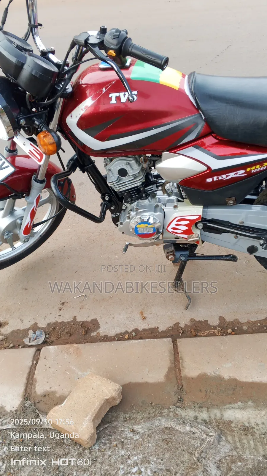 TVS HLX 125 2023 Red