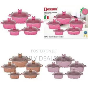 Dissini Regina 10 Pieces Square Granite Non-Stick Serving Dishes