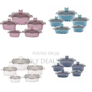 Dissini Regina 10 Pieces Square Granite Non-Stick Serving Dishes
