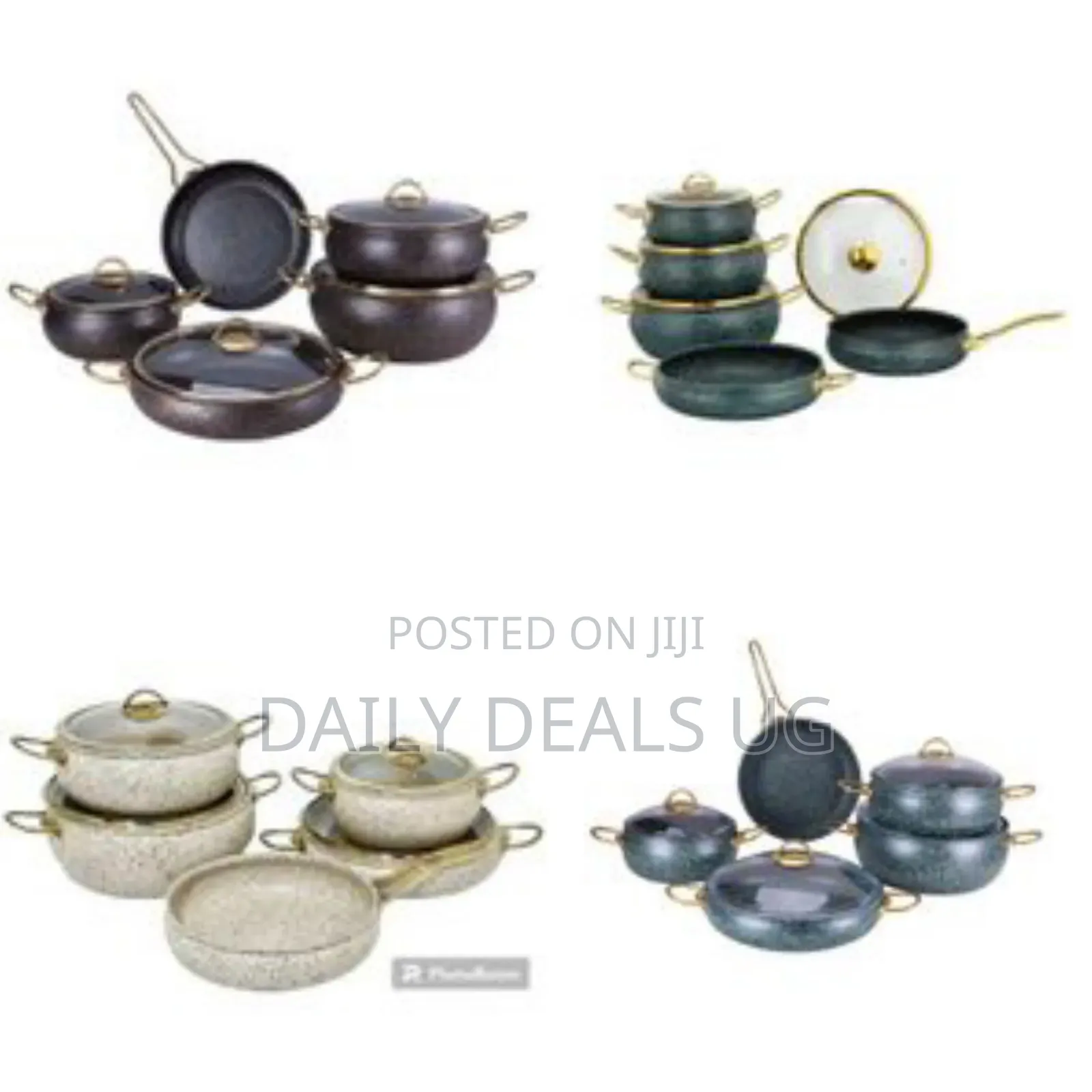 Cookware Non Stick Granite Copper Set Ball Shape Set