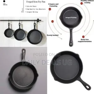 26cm Cooking Pot, Flat Round Induction-Safe Non Stick Cast Iron