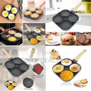 Temperature Sensitive 4-Hole Non-Stick Aluminium Hamburger