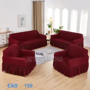 Maroon Sofa Cover - Stainproof
