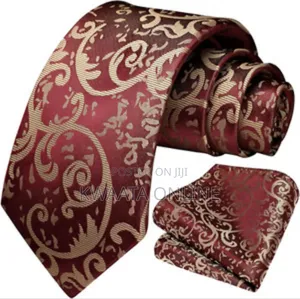 Classic Men's Silk Tie Set Necktie With Pocket Square