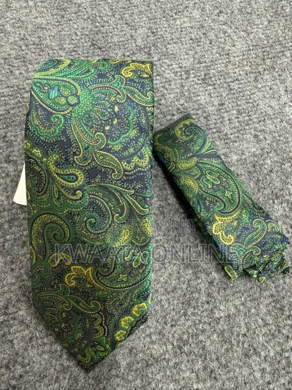 Classic Men's Silk Tie Set Necktie With Pocket Square