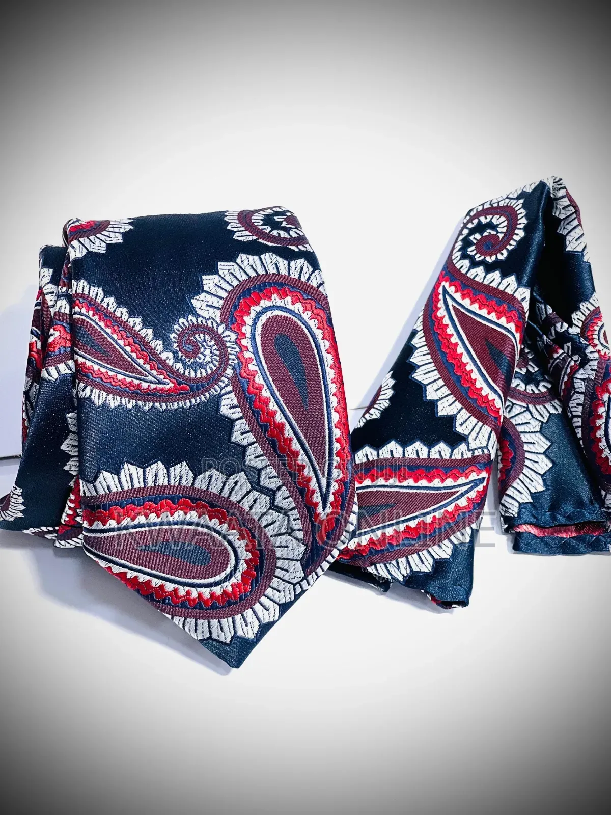 Classic Men's Silk Tie Set Necktie With Pocket Square