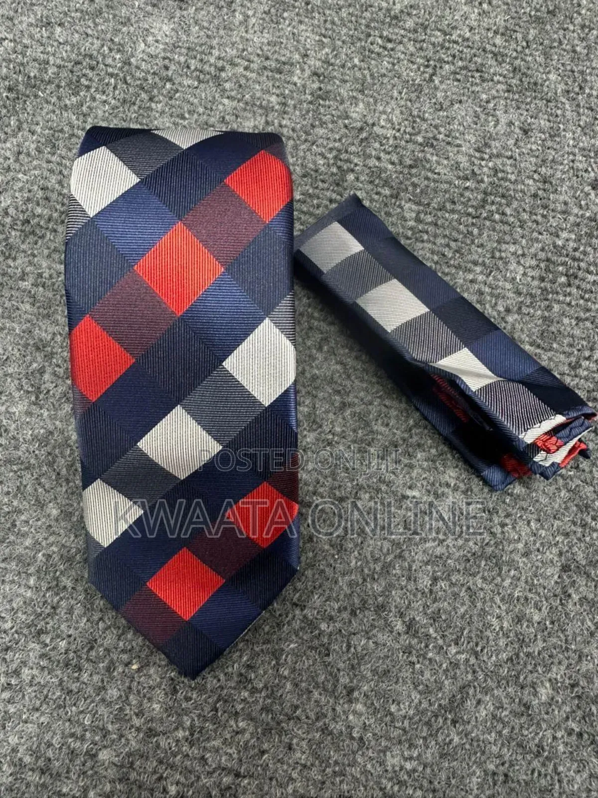Classic Men's Silk Tie Set Necktie With Pocket Square