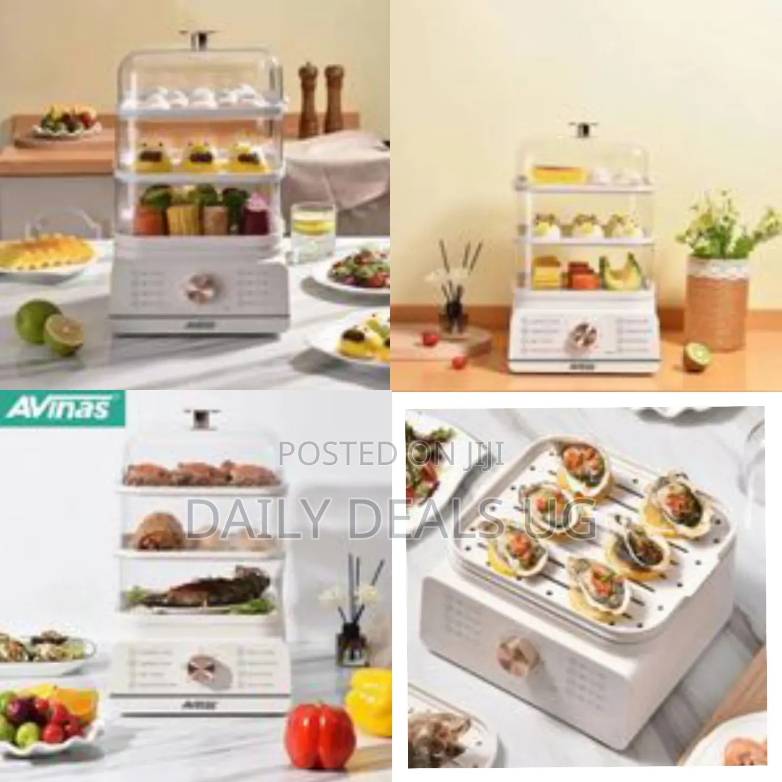 Avinas 3 Layer 16l Electric Food Cooking Steamer Pot With Display