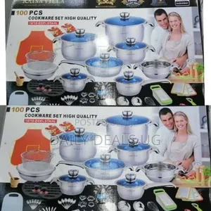 Kaisa Villa 100pcs Stainless Steel Cookware Sets Cooking Frying Pans