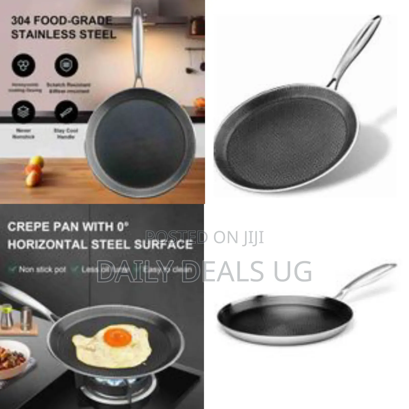 28cm Honeycomb Crepe Pan Nonstick Breakfast Steak Pancake Pan