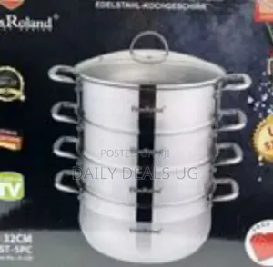 28cm - 4 Layer Stainless Steel Food Saucepan and Steamer Soup Pot