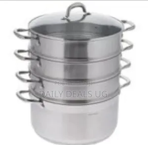 28cm - 4 Layer Stainless Steel Food Saucepan and Steamer Soup Pot