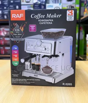 Raf Coffee Maker 2-in-1 Coffee Bean Grinder and Espresso Machine.
