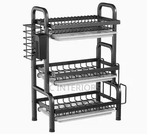 3 Tier Dish Drying Rack,Space Saving Stainless
