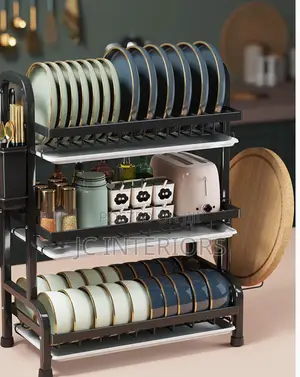 3 Tier Dish Drying Rack,Space Saving Stainless