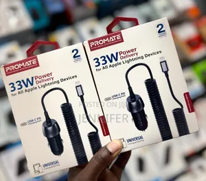 Promate Car Charger for Apple Lightning Devices