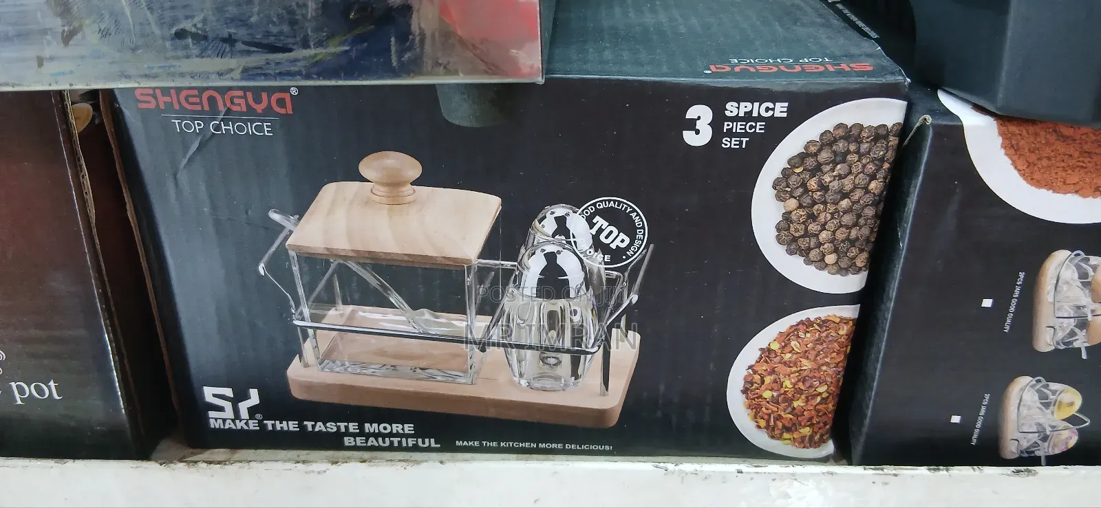 3pcs, Sugar Pot and Pepper Set Dinning Tools