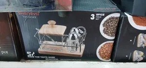 3pcs, Sugar Pot and Pepper Set Dinning Tools