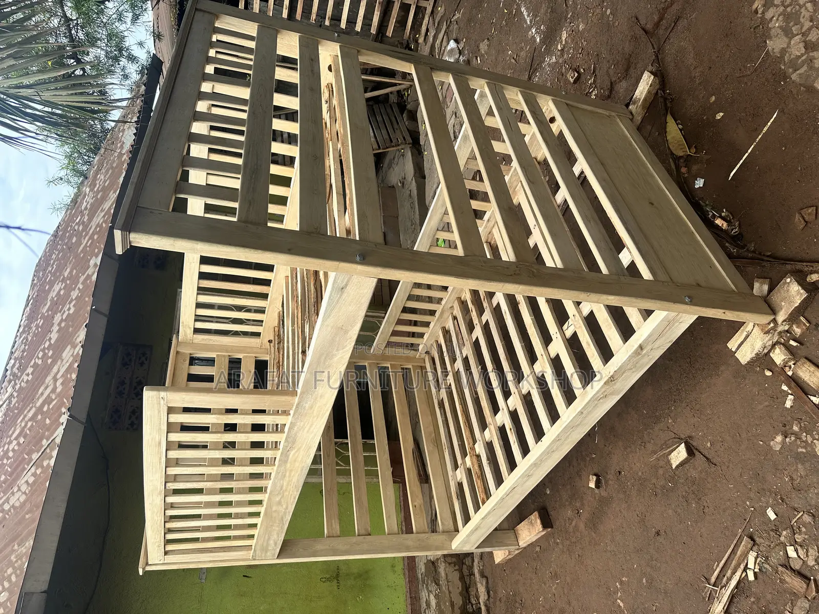Solid Wood Double Decker Bed
