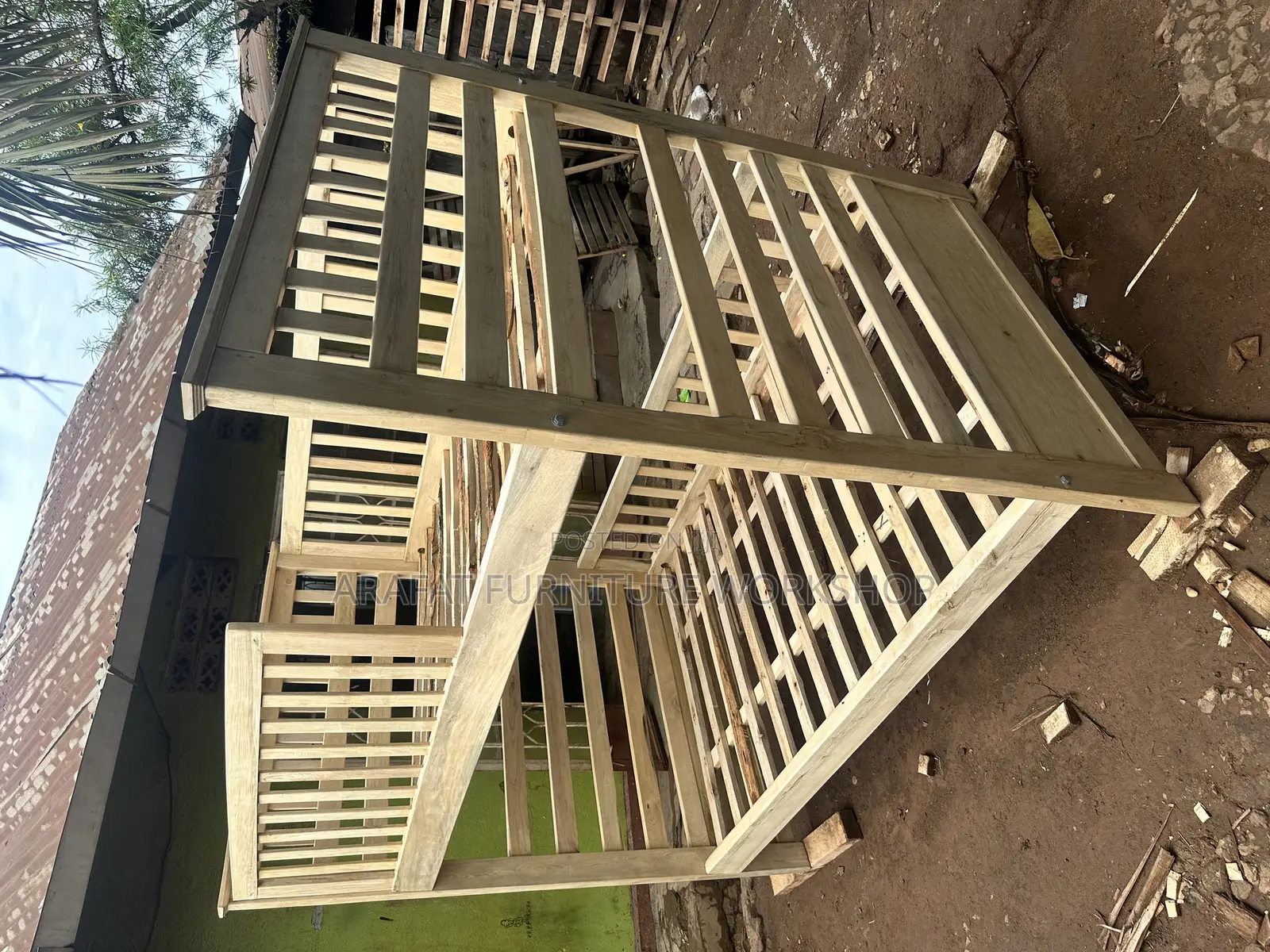 Solid Wood Double Decker Bed