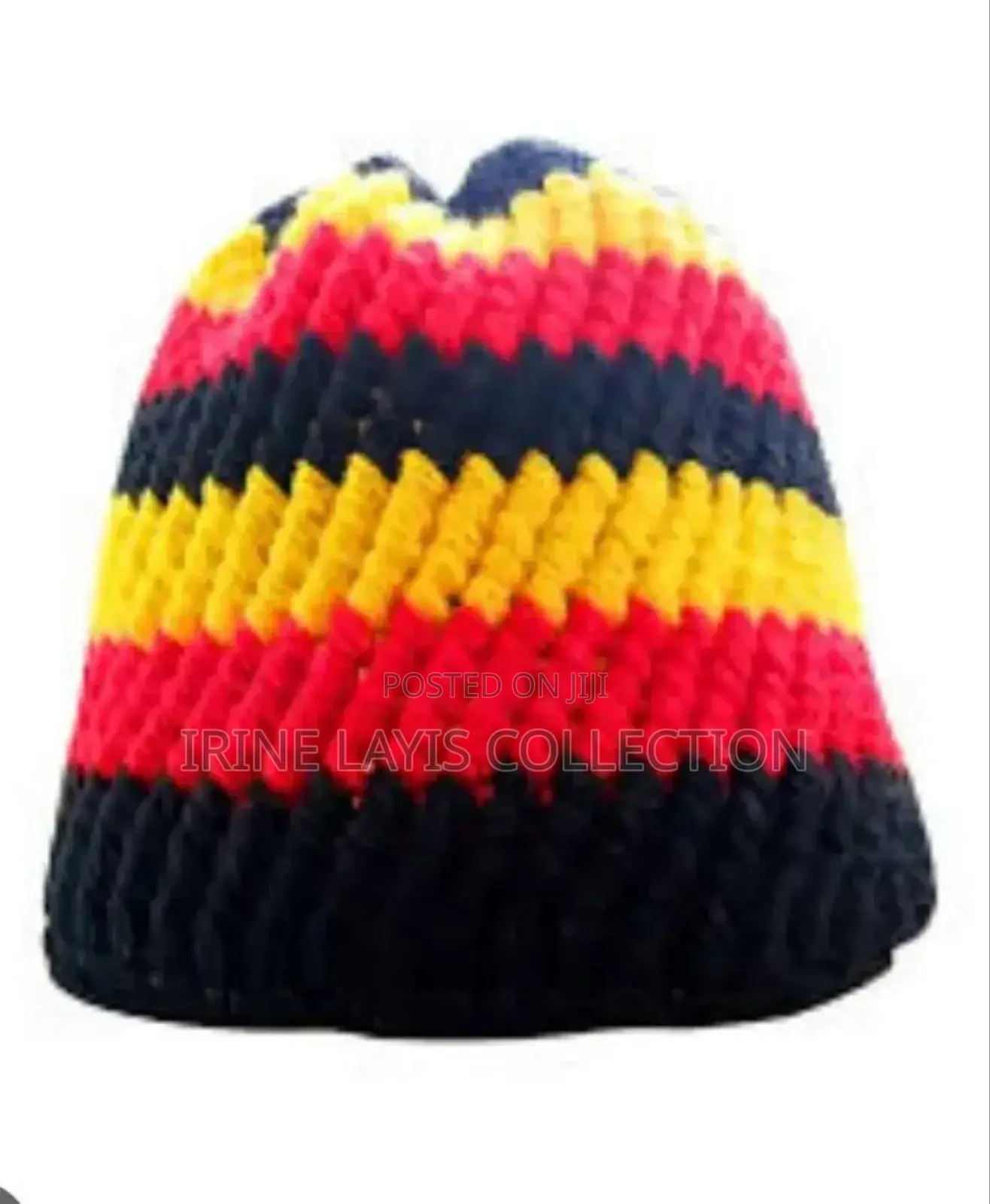 Uganda Flag Coloured Handmade Hat