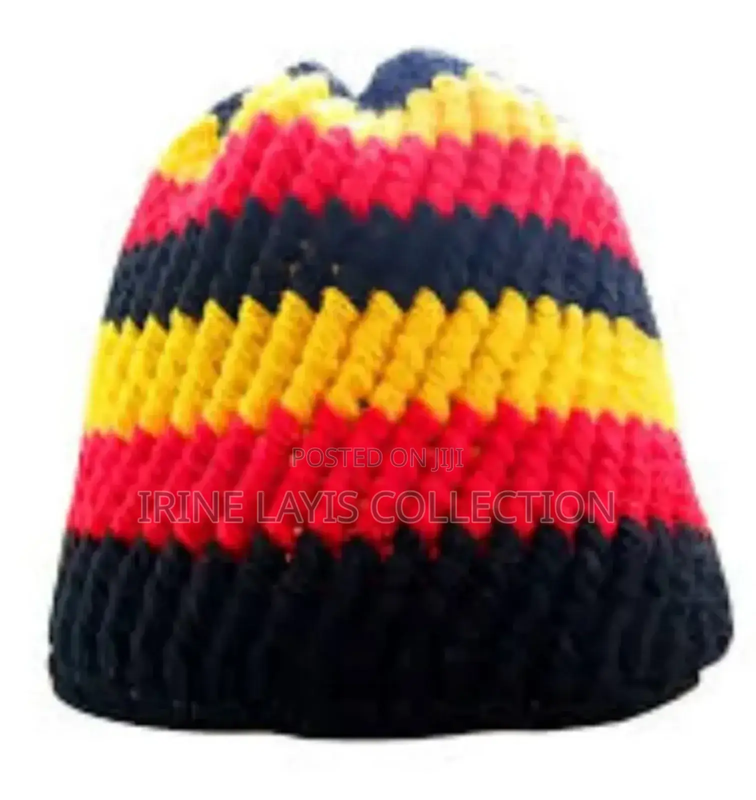 Uganda Flag Coloured Handmade Hat