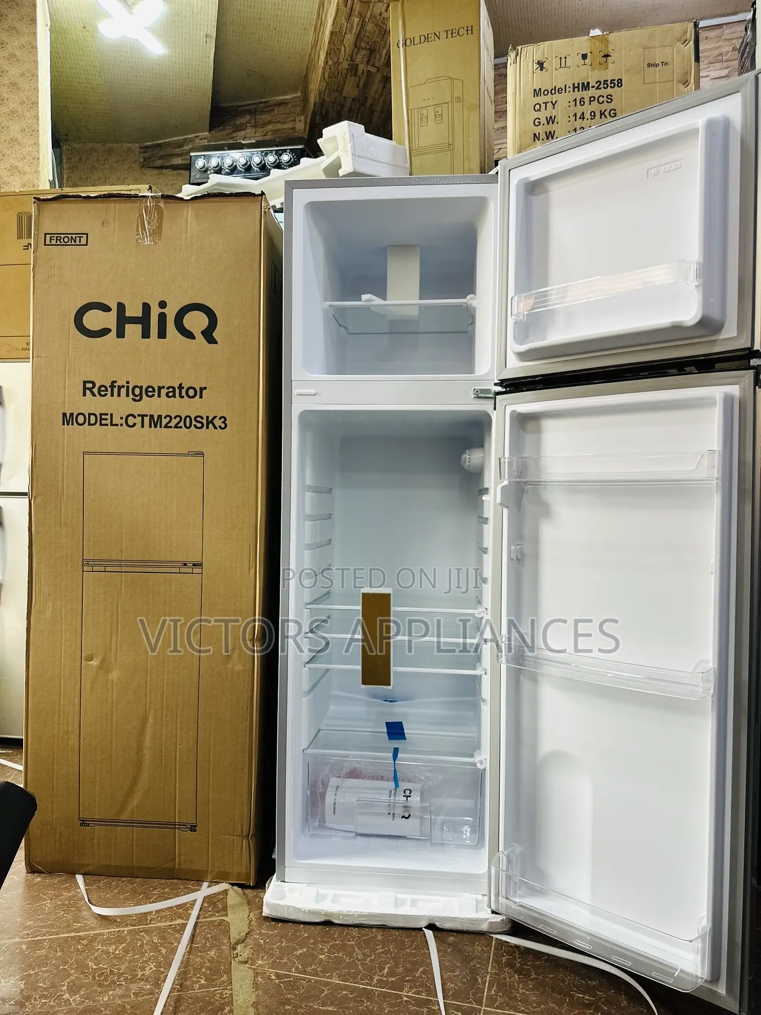 Chiq 220l Double Door Refrigerator