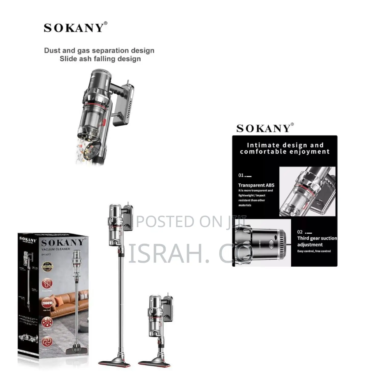Sokany Sk -3378 Vacuum Cleaner 2000w