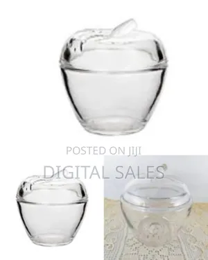 Glass Sugar Bowl Dish - Colorless
