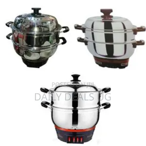 32cm Electric Multi-Function Stainless Steel 2-Tier Food Steamer