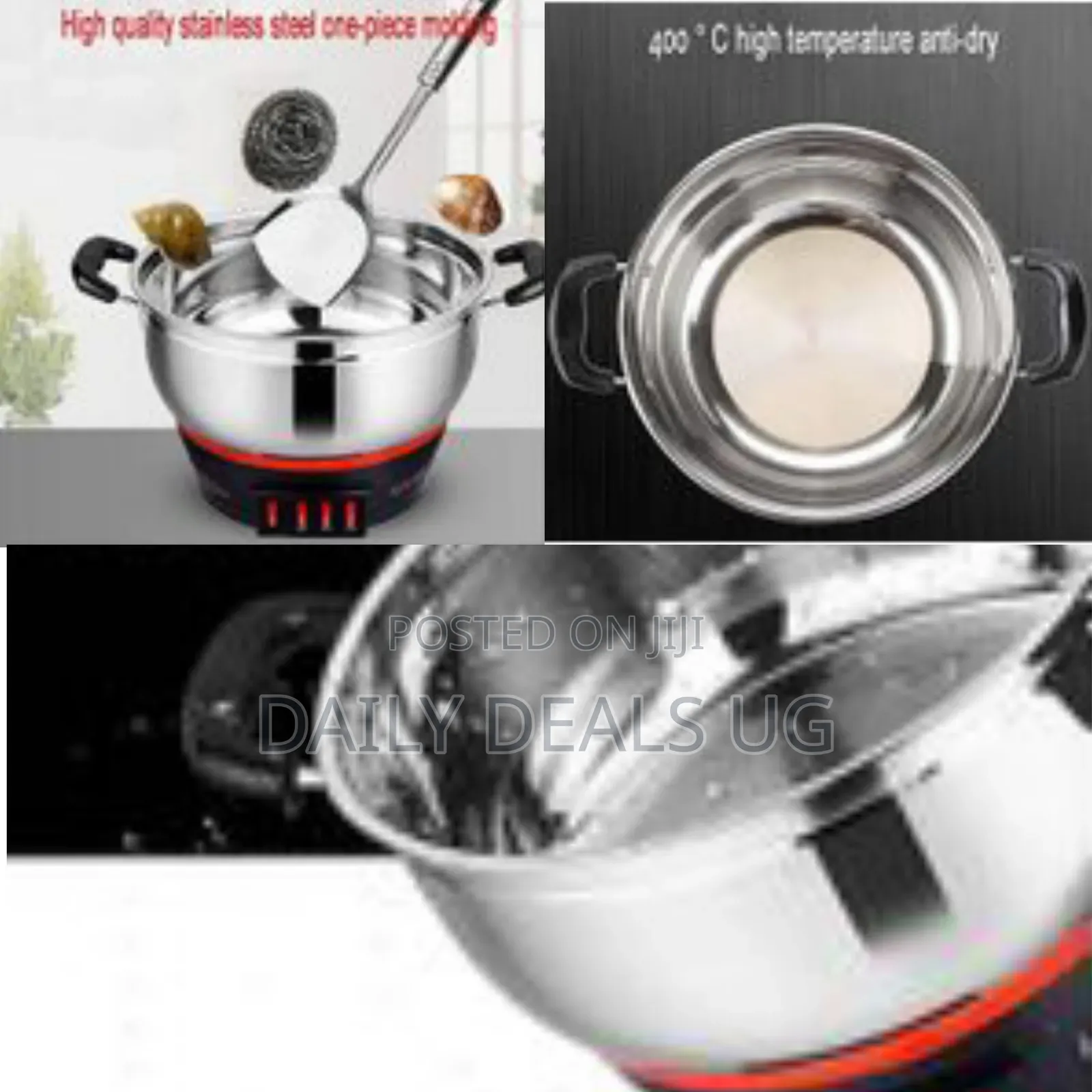 32cm Electric Multi-Function Stainless Steel 2-Tier Food Steamer
