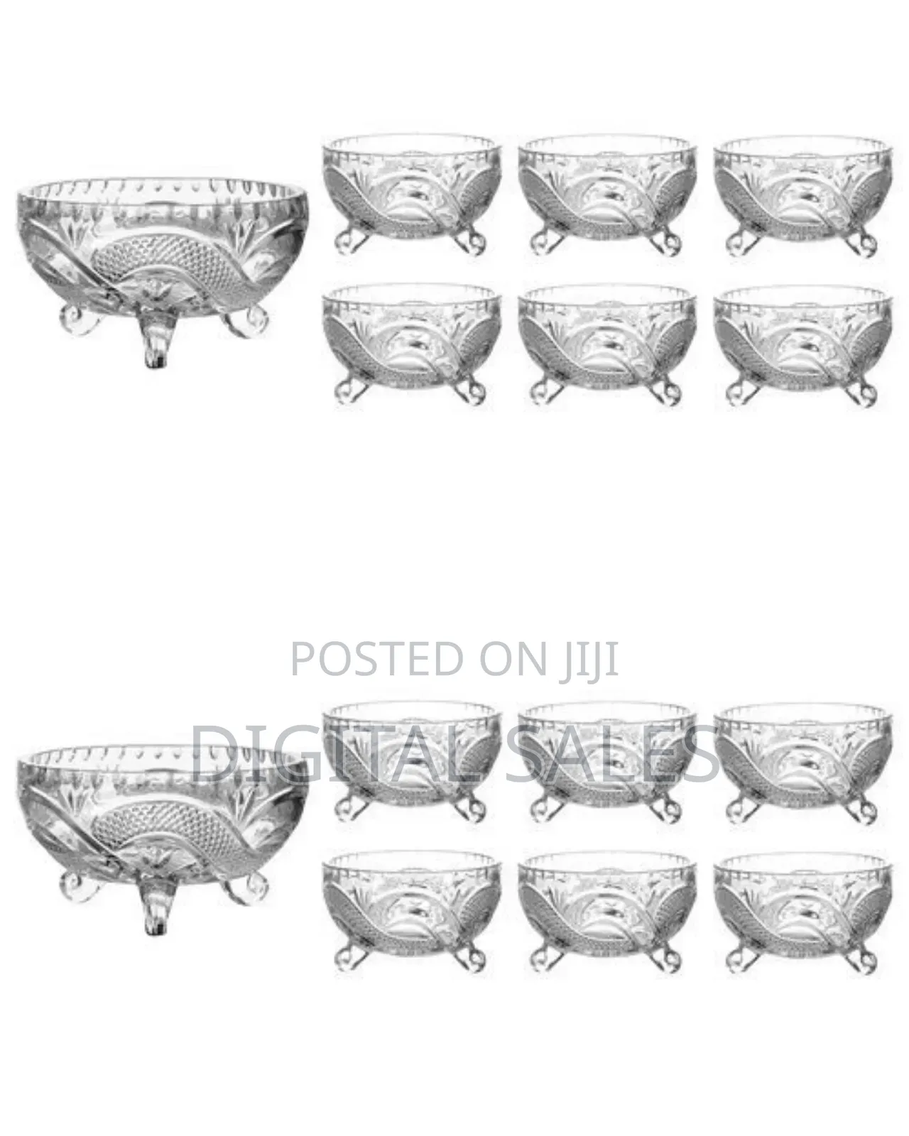 7 Piece Fruit Salad Dishes/Bowls Set