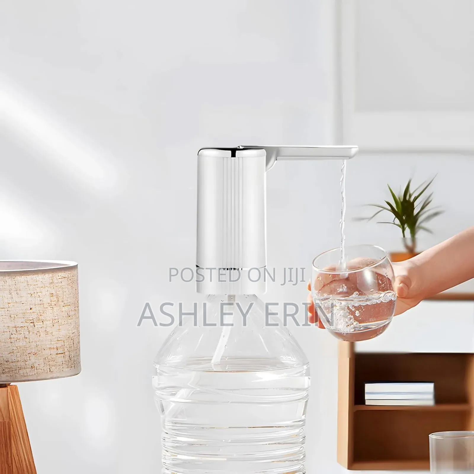 Automatic Water Dispenser Pump Black White.