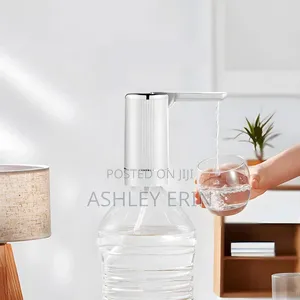 Automatic Water Dispenser Pump Black White.