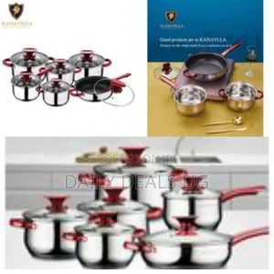 Kaisa Villa 12 Pieces Heavy Stainless Steel Saucepans Cookware Pots