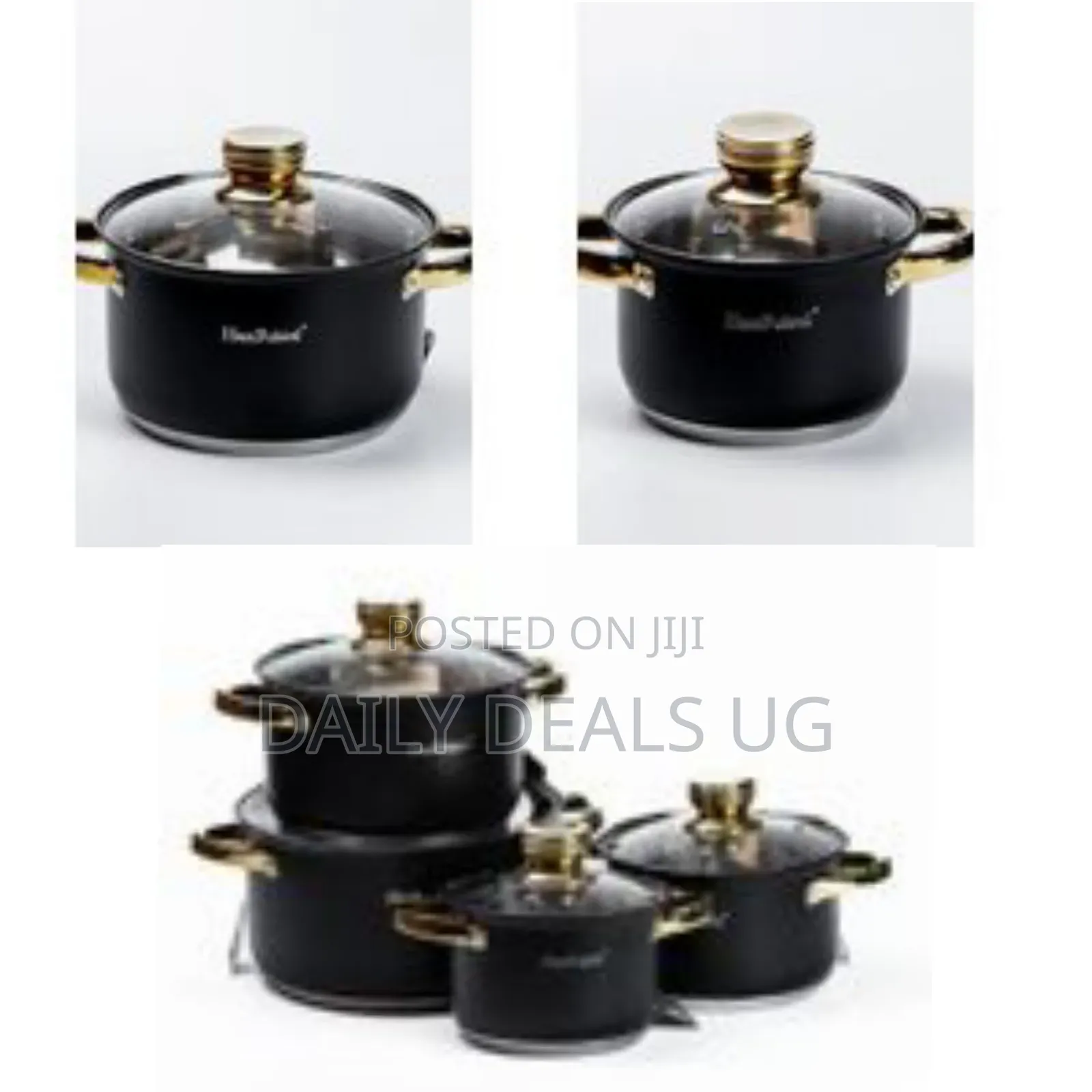 8 Pc Non-Stick Saucepans Cookware Dishes Pots Cooking Pans