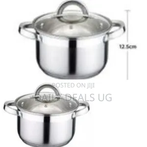 Kaisa Villa 3.9litres Stainless Steel Saucepans Cookware Pot- Silver