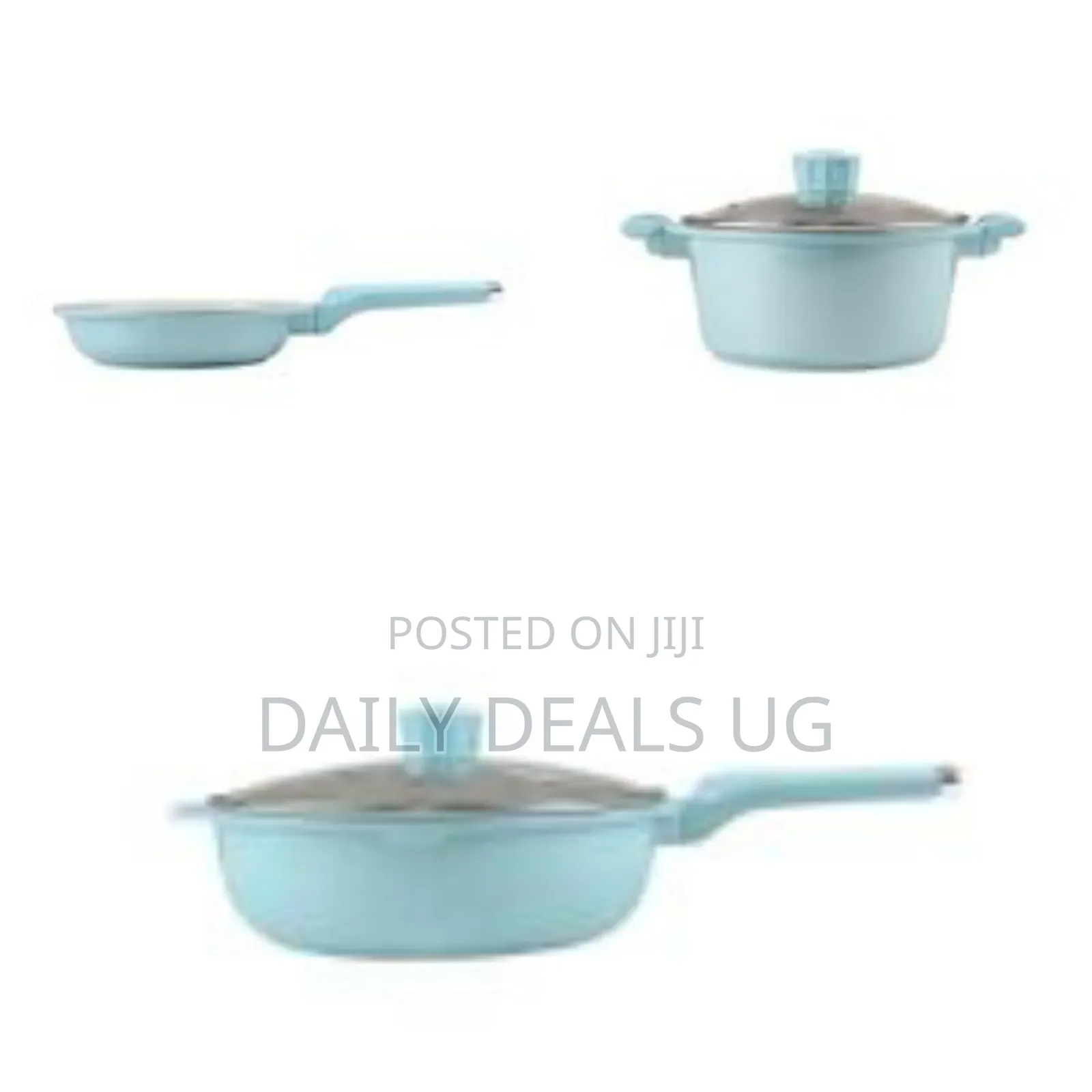 9piece Granite Cookware Set Non-Stick Pots Pans Home Kitchen Cooking