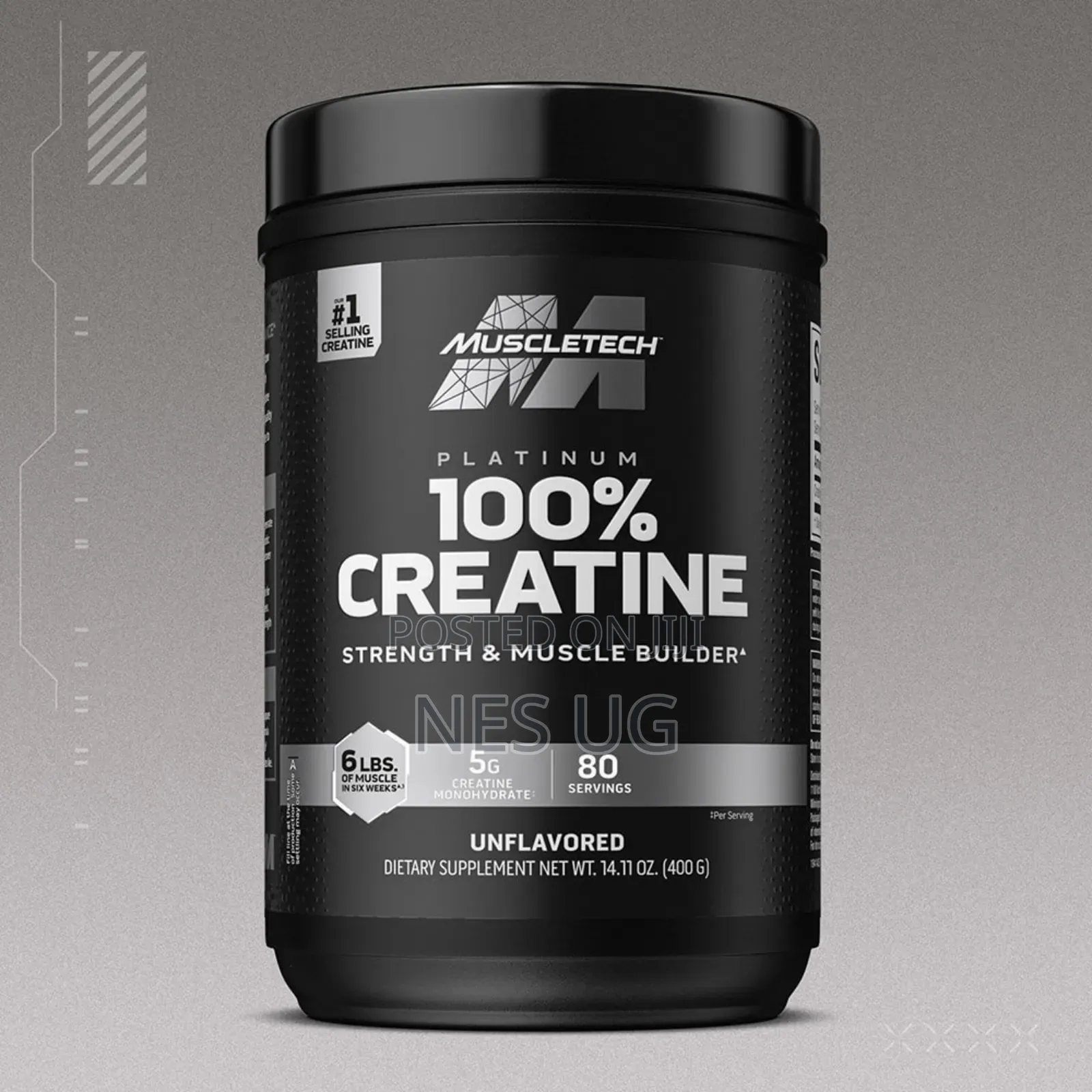 Muscletech 100% Platinum Creatine Monohydrate Powder - 400g