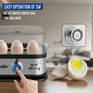 Sonifer Sf-1510 Mini Electric Egg Cooker, a Fast 6-Egg Steamer Boiler