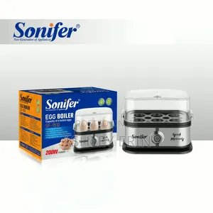 Sonifer Sf-1510 Mini Electric Egg Cooker, a Fast 6-Egg Steamer Boiler