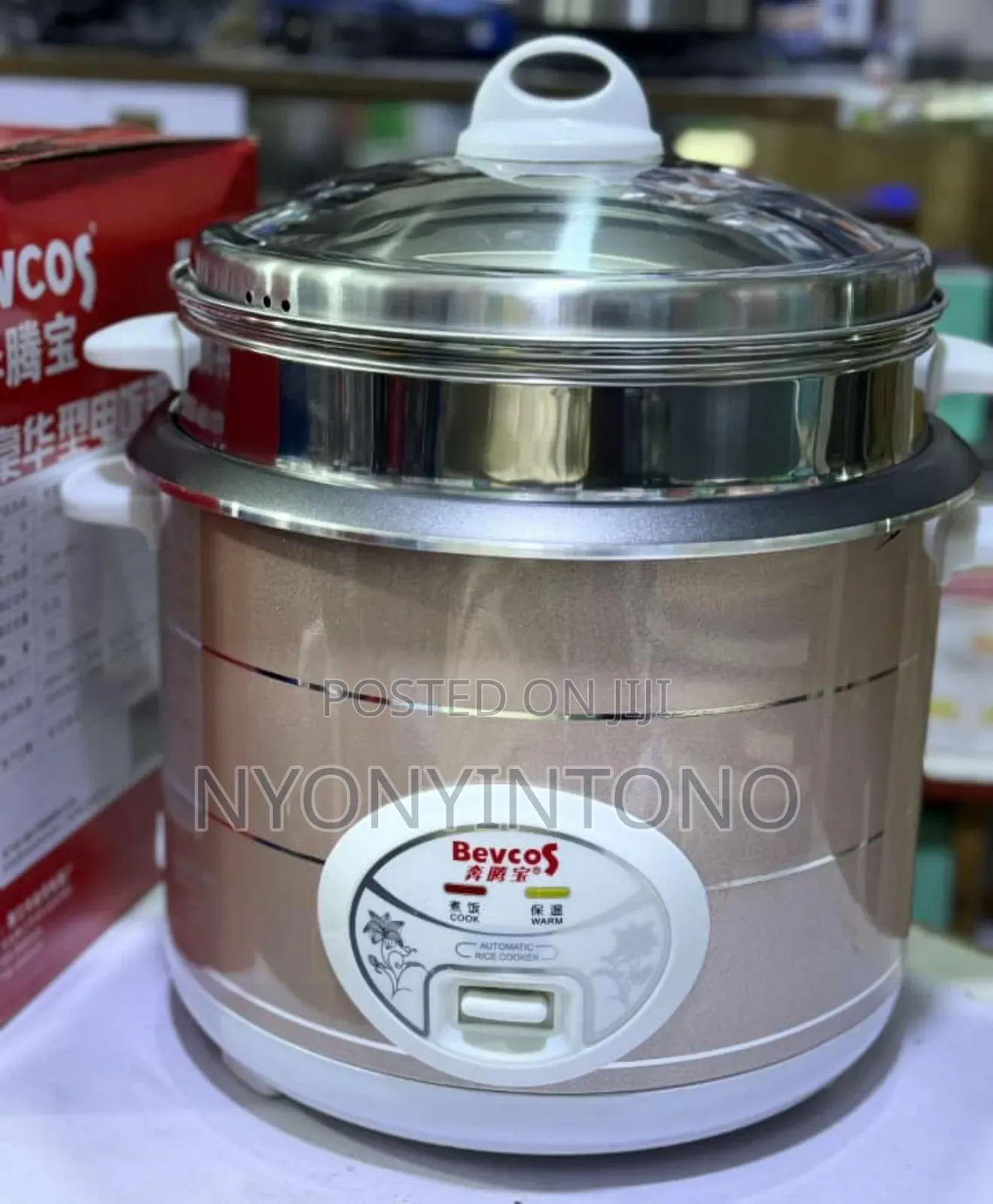 Bevcos 4litres Rice Cooker With Steamer