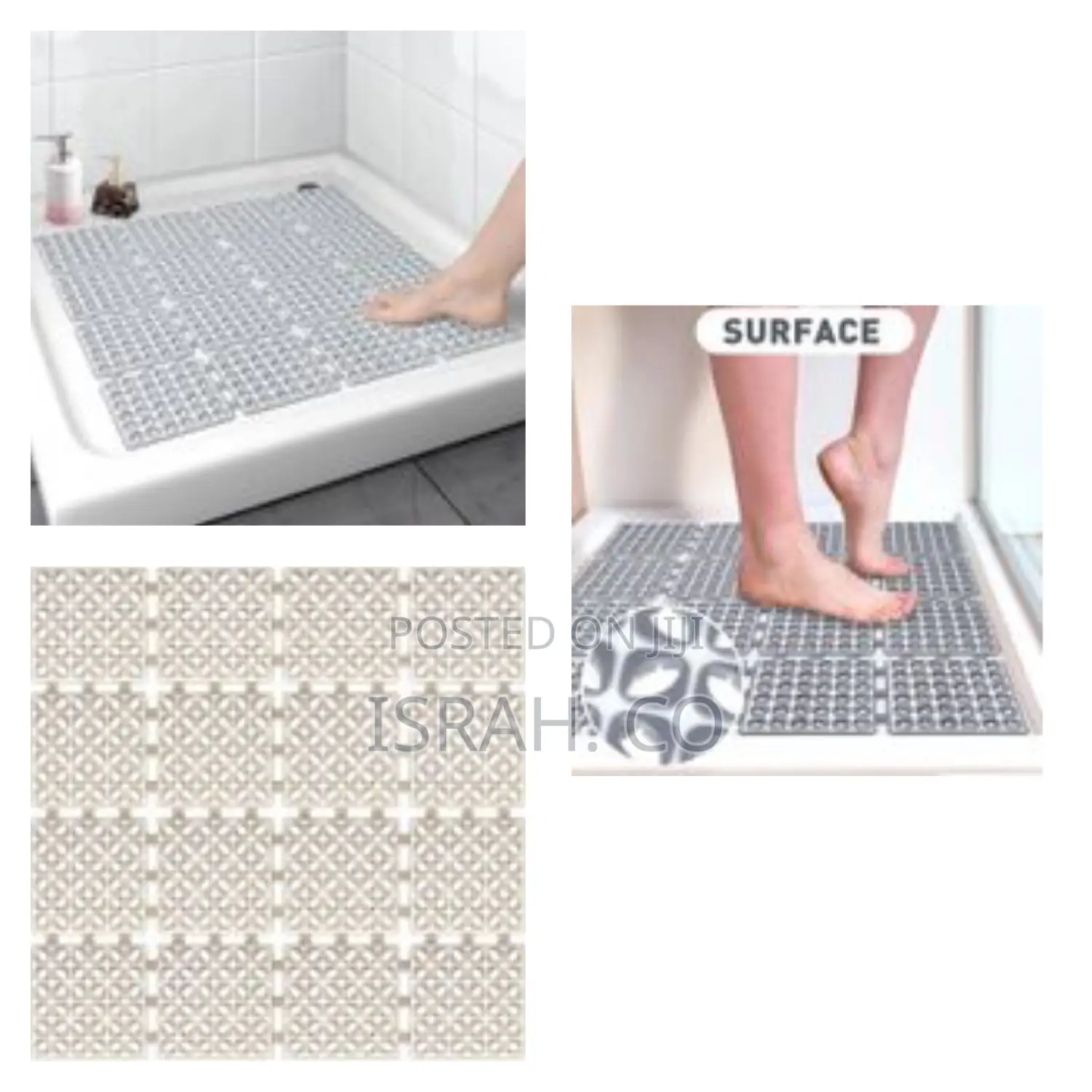 24 X 24 Inches Non Slip Square Floor Mat for Inside Shower