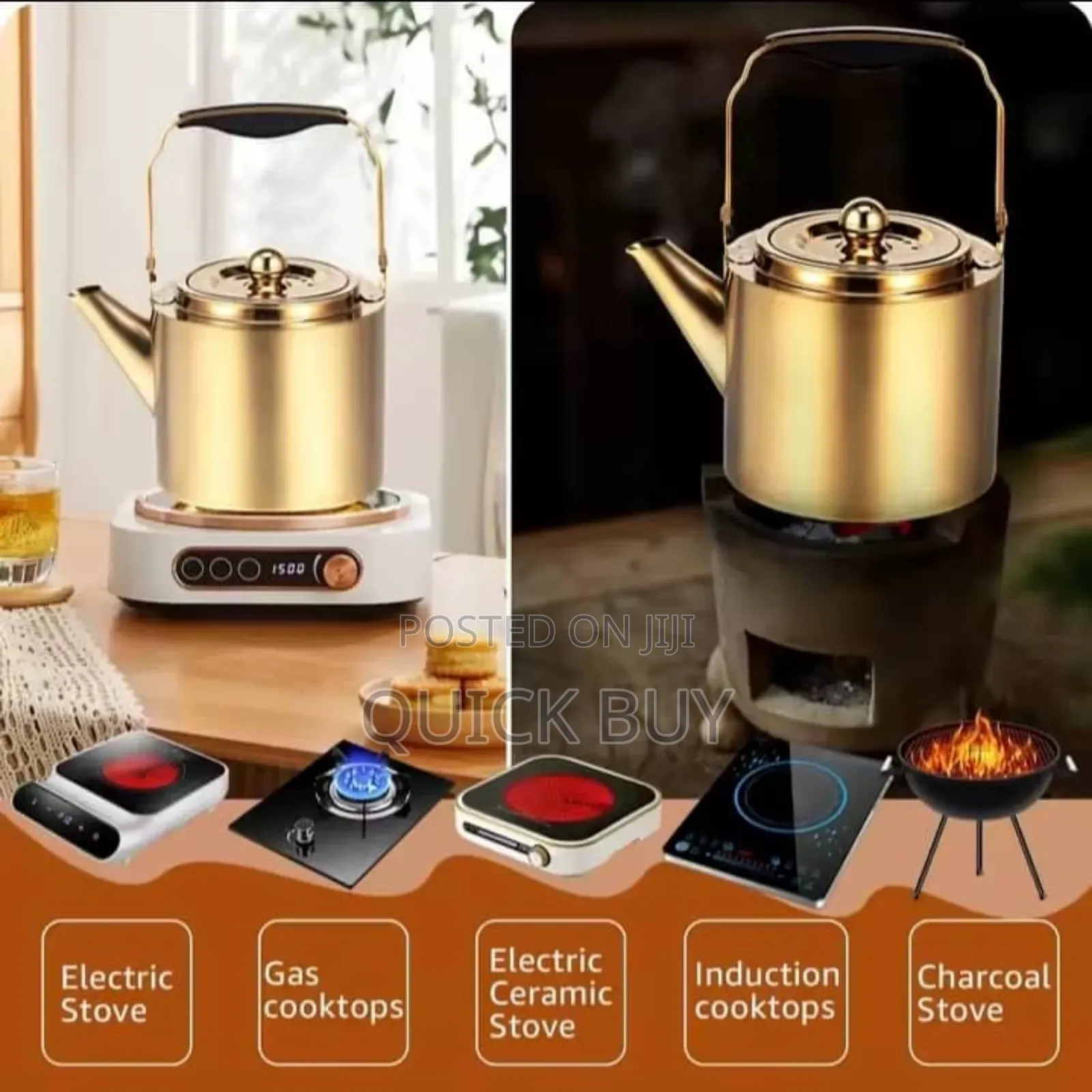 1.8 Litres Stainless Steel Tea Pot Kettle