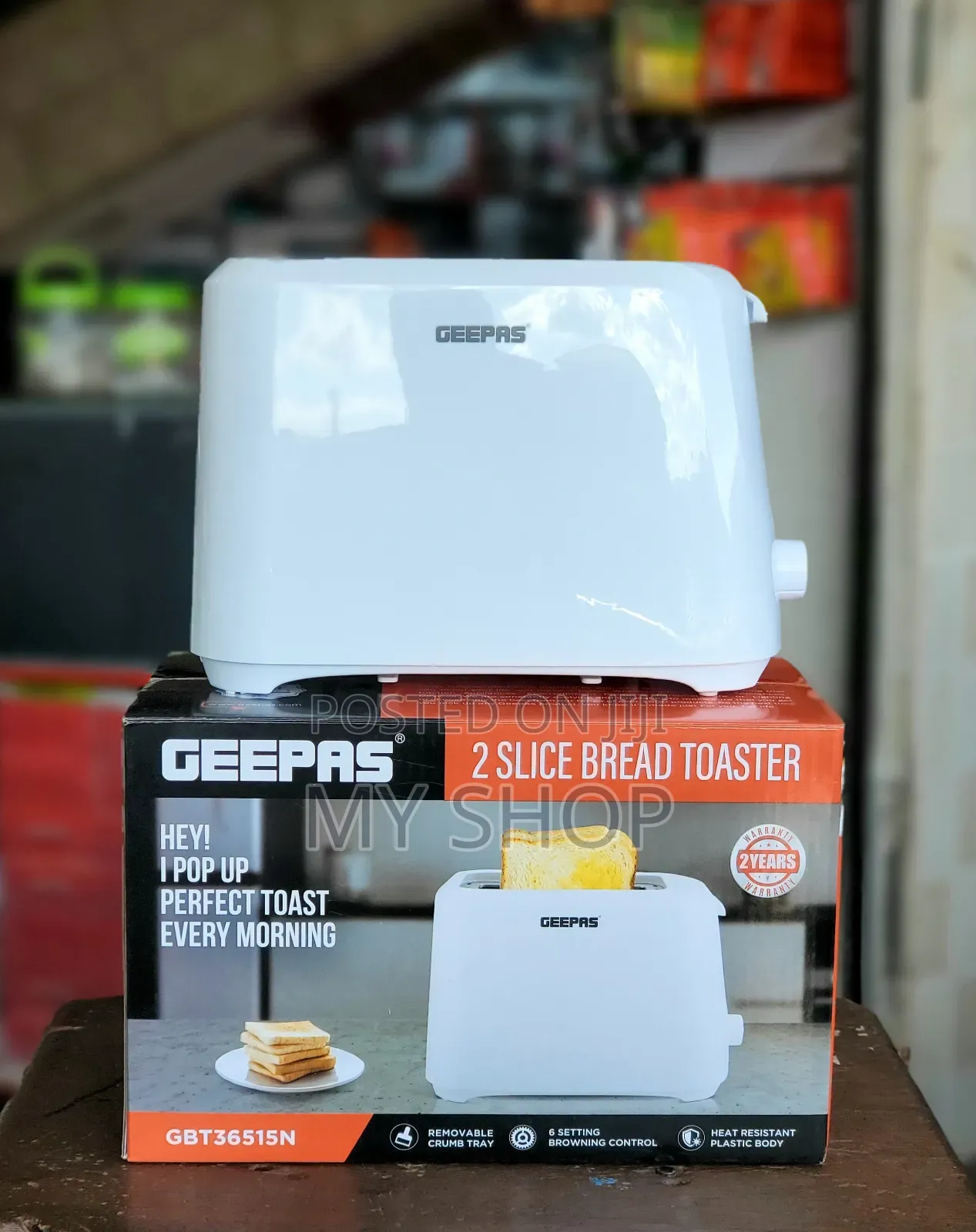 Geepas 2slice Breadtoaster