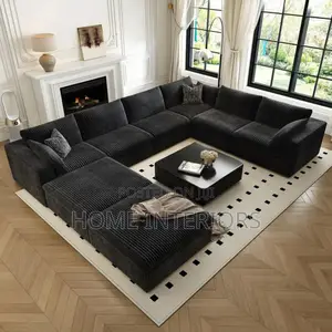 Gray Eight Seater Sofa Set
