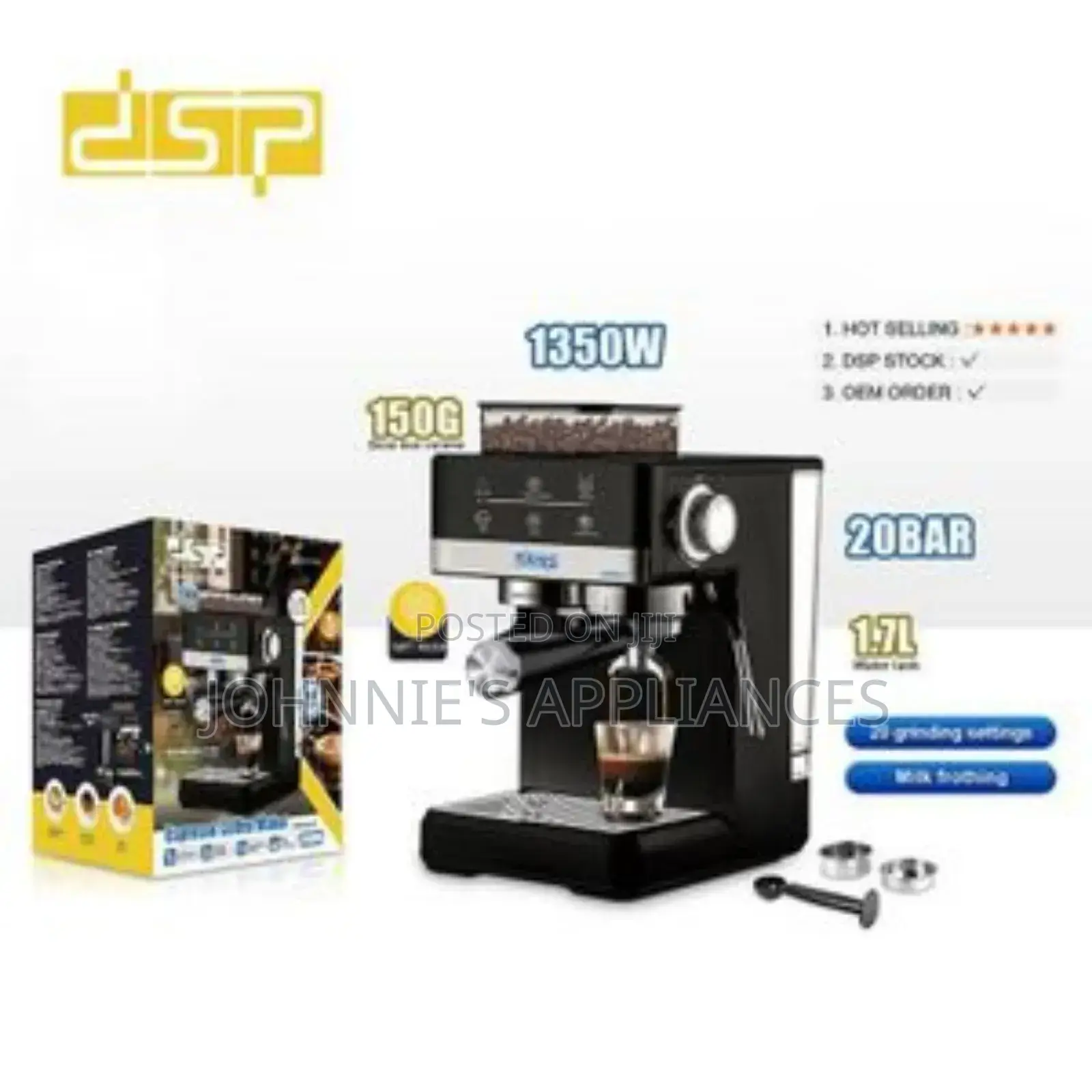 DSP Expresso Coffee Maker Machine 20bars
