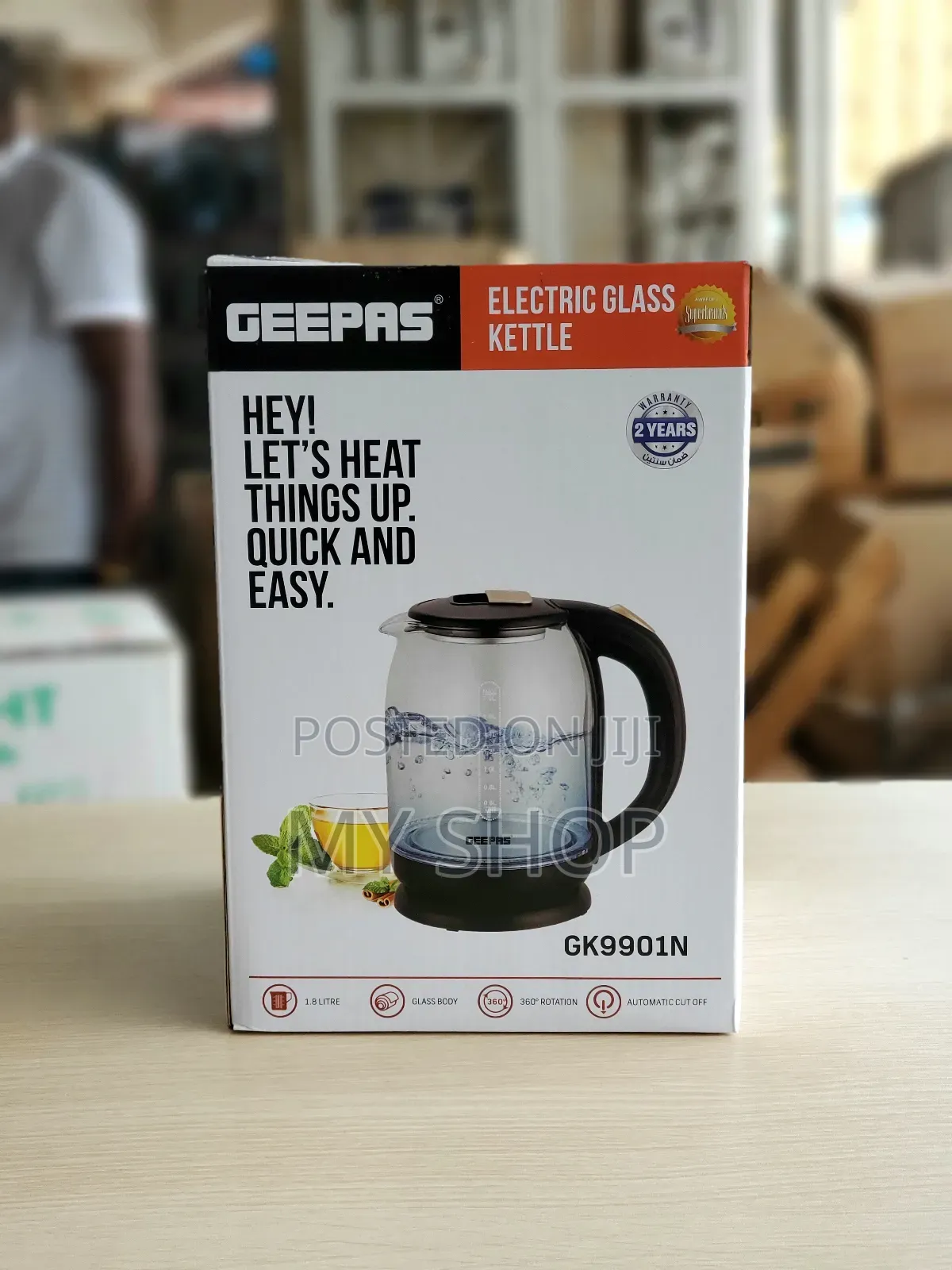 Glass Kettle (Geepas )