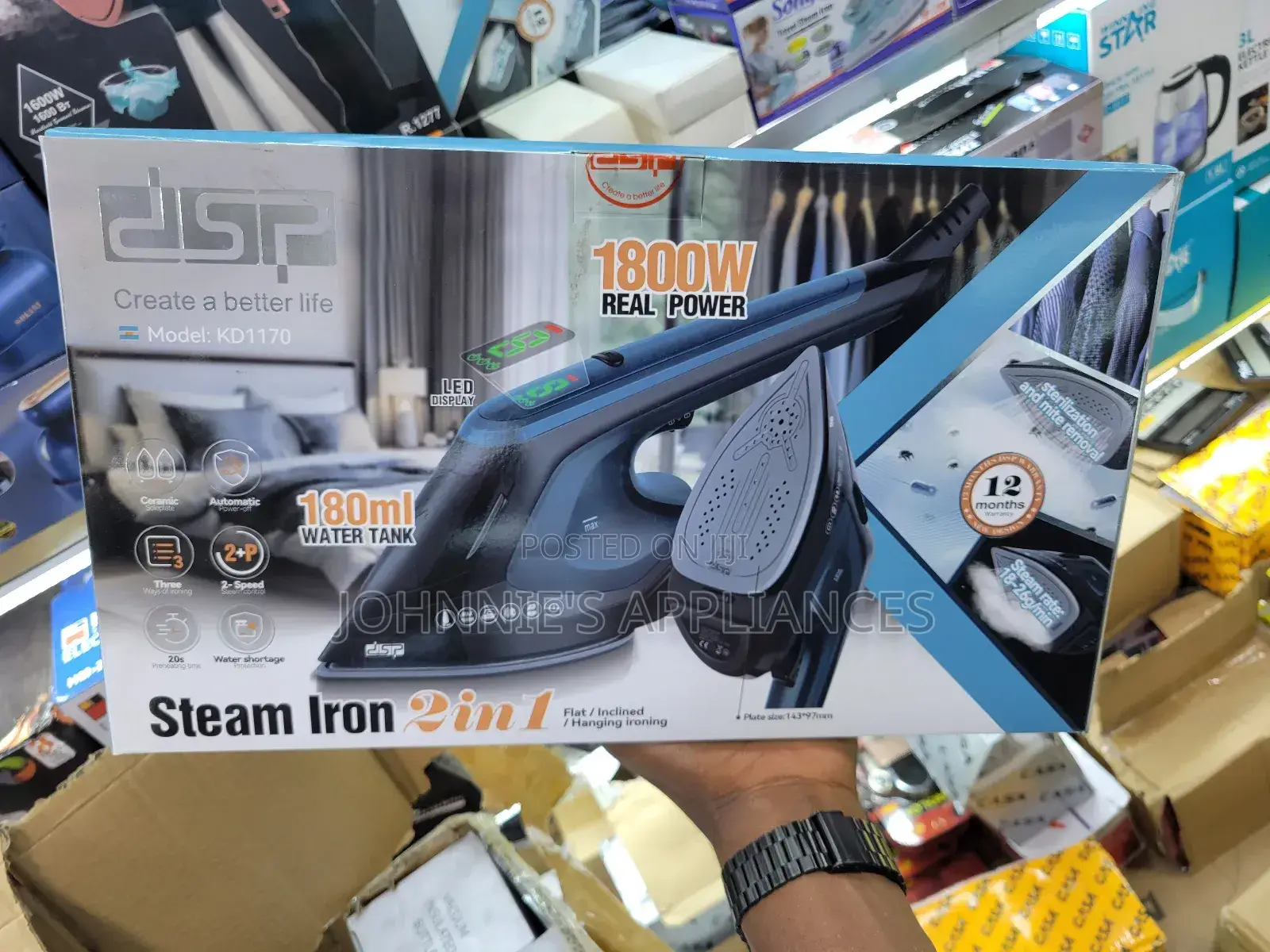 2in1 Dsp Electric Steam Iron